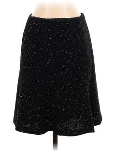 Ann Taylor Casual Skirt Size: 2 Bottoms - used. 55% WOOL, 45% ACETATE, Polka Dots | Ann Taylor Casual Skirt: Black Polka Dots Bottoms - Size 2 Petite Black Tweed, Wool Skirt, Wool Skirts, Casual Skirt, Black Polka Dot, Skirt Black, Ann Taylor, Womens Bottoms, Polka Dots