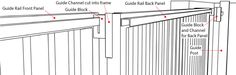 an image of a fence with instructions on how to install the gate and side panels