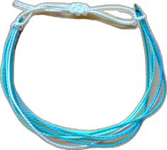 Blue Waxed Cord Friendship Bracelets For Beach, Handmade Blue Waxed Cord Braided Bracelets, Flexible Blue Summer Bracelet, Blue Adjustable Waxed Cord Bracelets, Vacation Blue Hand-strung Bracelets, Blue Bracelet, Favorite Jewelry, Jewelry Bracelets, Wax