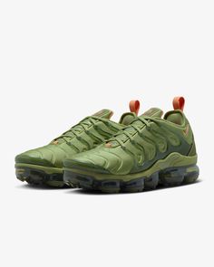 Nike Womens Air Vapormax Plus (FD0295-300) Modern Air Max Sneakers For Outdoor Activities, Modern Green Sneakers For Outdoor Activities, Modern Sneakers With Air Max Cushioning For Outdoor, Modern Sneakers With Air Max Cushioning For Outdoor Activities, Modern Green Outdoor Sneakers, Green Technical Sneakers With Air Cushioning, Green Functional Running Shoes With Rubber Waffle Outsoles, Modern Green Synthetic Running Shoes, Nike Air Vapormax Plus Women