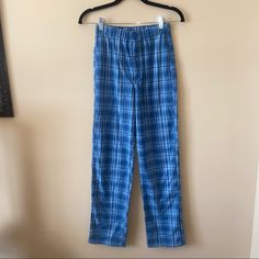 Brandy Melville Blue Plaid Pants. Elastic Waistband. Fly Zipper Closure. Never Worn. Women’s One Size Fits Most, But Fits Like A Small. 700 Casual Straight Pants For Pajama Party, Blue Relaxed Fit Pants For Pajama Party, Blue Relaxed Fit Sleepwear With Elastic Waistband, Straight Leg Cotton Bottoms For Pajama Party, Cotton Straight Leg Bottoms For Pajama Party, Cotton Straight Leg Pajama Party Bottoms, Cotton Straight Leg Pajama Bottoms, Casual Blue Sleepwear Pants, Blue Bottoms For Pajama Party