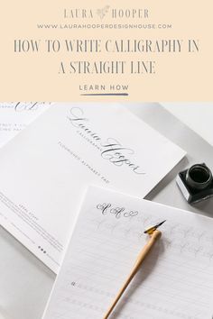 calligraphy in a straight line with the title how to write calligraphy in a straight line