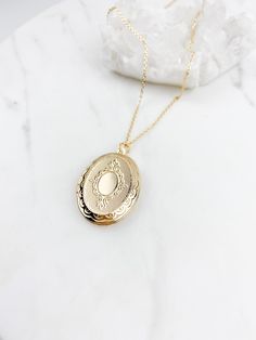 "Large Locket necklace, oval Locket necklace, gifts for her, birthday gift, vintage look locket, gold plated locket necklace, jewelry, gifts *Large Oval shaped locket suspended on dainty gold plated cable chain *Oval locket pendant is approx 1.25\", inside size is approx 7/8\" *Chose your perfect length SHIPPING: *Free domestic shipping on all orders PACKAGING: *All pieces come beautifully packaged, perfect for gift giving. Find more to ❤️ here: http://etsy.com/shop/thejewelrystandard" Orders Packaging, Oval Locket Necklace, Locket Gold, Large Locket, Gifts For Her Birthday, Oval Locket, Tarnished Jewelry, Medallion Necklace, Opal Necklace