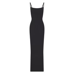 FITS EVERYBODY LONG SLIP DRESS | ONYX Slip Dress Black, Long Slip Dress, Long Slip, Bodycon Maxi Dresses, Lounge Dress, Maxi Slip Dress, Flattering Dresses, Basic Dress, Long Sleeve Maxi Dress