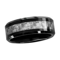 You'll love the bold style of this Men's Metallo Tung Black Plated Carbon Fiber Ring. Click on this JEWELRY & WATCHES GUIDE to learn about fit, styles, materials and more! You'll love the bold style of this Men's Metallo Tung Black Plated Carbon Fiber Ring. Click on this JEWELRY & WATCHES GUIDE to learn about fit, styles, materials and more! FEATURES 6mm,7mm ring width Shank style: straight Band fit: comfort fit Nickel free Metal: tungsten carbide Plating: ion plated Finish: polished Packaging: Carbon Fiber Ring, Carbon Fiber Rings, Bold Style, Black Plates, Men's Jewelry Rings, Tungsten Carbide, Bold Fashion, Rings Statement, Size 13