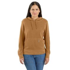 Women's Re-Engineered Relaxed Fit Midweight French Terry Hooded Sweatshirt | Southern Pine Design Co's Favorites Carhartt Hoodie, Carhartt Womens, Southern Pine, Pine Design, Hooded Sweatshirt, French Terry, Hoodies Womens, Rib Knit, Hooded Sweatshirts