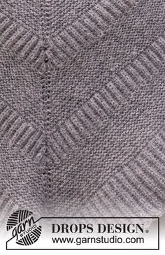 a knitted blanket is shown with the words drops design on it and an image of a