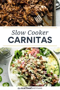 slow cooker carnitas is the perfect side dish for any meal