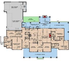 the first floor plan for this home is very large and has lots of space to put in