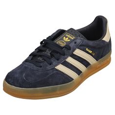 The Mens GAZELLE INDOOR from adidas combines a Suede & Synthetic upper with a durable Rubber sole. These Casual Trainers feature Lace-Up fastening, Leather insole and Leather lining. Finished with adidas branding, the style IH7501 comes in a Navy Grey colourway. Style: GAZELLE INDOOR Outer: Suede & Synthetic Lining: Leather Fastening: Lace-Up Sole: Rubber Colour: Navy Grey Sup. Ref.: IH7501 NOTICE FOR EU CUSTOMERS: YOU ARE RESPONSIBLE FOR IMPORT DUTIES AND VAT AT THE DESTINATION COUNTRY FOR ANY ORDERS ABOVE 150 EUROS Mens Womens Kids Brands LOW COST UK DELIVERY RATES LOW INTERNATIONAL DELIVERY RATES 30 DAYS RETURN POLICY adidas Gazelle Indoor Mens Navy Grey Casual Trainers The Mens GAZELLE INDOOR from adidas combines a Suede & Synthetic upper with a durable Rubber sole. These Casual Traine Adidas Gazelle Outfit Men, Adidas Gazelle Outfit, Adidas Shoes Men, Fall Board, Adidas Gazelle Indoor, Adidas Shoes Mens, Autumn 2024, Casual Trainers, Navy Grey