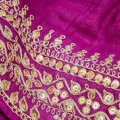 Category - Pure Tussar Silk Saree Khinkhwab brings you an exclusive Khaas-e-khinkhwab range that will make you fall in love with it. Fabric - Pure Tussar Silk Craft -Hand Embroidery Color – Purple Blouse – Plain with border Length – Saree 5.5 meters and Blouse 1 meter Note- There may be slight color variations due to photographic reasons. This is a hand-woven product, and any irregularities in the weaving or pattern should not be considered a defect. These irregularities make every handloom piec Festive Tussar Silk Fabric With Dori Embroidery, Embroidered Tussar Silk Sharara For Eid, Bollywood Style Embroidered Tussar Silk Fabric, Eid Embroidered Raw Silk Fabric With Dori Work, Embroidered Unstitched Sharara In Tussar Silk, Festive Tussar Silk Sharara With Embroidery, Traditional Raw Silk Wear With Dori Work, Traditional Gold Sharara In Silk Thread, Traditional Gold Silk Thread Sharara