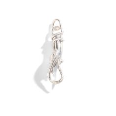 Temptress Snake In Hand Charm Holder-A sinuous serpent wrapped around a delicate ruby-adorned hand makes for a spellbinding clasp and hidden hook from which to hang your favorite vintage and custom charms Snake In Hand