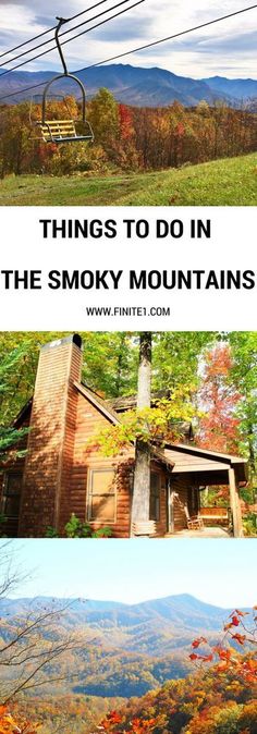 the smoky mountains with text overlay that reads things to do in the smoky mountains