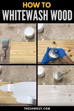 how to paint whitewash wood