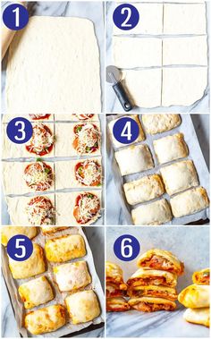 step by step instructions on how to make mini pizzas