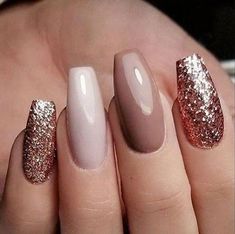 Metal Mismatched Coral Nails With Design, Matted Nails, Makeup Tip, Nail Acrylic, Coral Nails, Nails Nude, Winter Nails Acrylic, Pretty Nail Designs, Trendy Nail Art