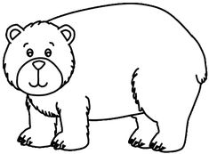 a black and white drawing of a bear