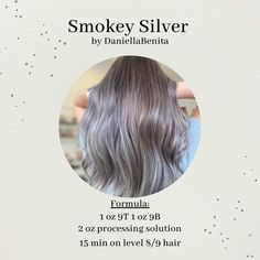 Smokey Silver For Blondes Toning Formula Using Redken Shades EQ Toning Formulas, Shades Formulas, Toner Formulas, Doylestown Pennsylvania, Hair Color Placement, Hair Formulas, Channel Banner, Blonde Toner, Hair Color Guide