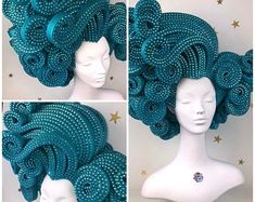 Big Updo, Foam Wig, 3d Art Projects, Head Games, Fashion Themes, Diamond Collection, Custom Wigs