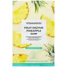 Reinvigorate dull skin with a juicy boost of vitamin C, Hyaluronic acid, and Pineapple extracts. What it is: A vegan-friendly face sheet mask with premium fruit extracts to boost your skin's natural and dewy glow. WHY IT'S SPECIAL: Formulated with a blend of natural extracts from papaya and pineapple fruits combined with vitamin C and Hyaluronic acid. Free-from: Allergenic-Fragrance, Parabens, Mineral Oils, Triclosan, Phthalates, Animal Cruelty, Sodium Lauryl Sulfate, and Gluten. Plus it's Magnesium Chloride, Face Sheet Mask, Pineapple Fruit, Sodium Citrate, Sodium Lauryl Sulfate, Ascorbic Acid, Sheet Mask, Dull Skin, Xanthan Gum