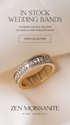 30% off Ready-to-Ship Wedding Bands. Complete your love story with our ready-to-ship wedding bands. Find the perfect moissanite band for your special day. Moissanite Band, Ship Wedding, Rings Jewelry Fashion, Rings Jewelry, Your Special, Special Day, Love Story, Wedding Bands