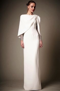 Modest Evening Gowns, Wedding Dresses Mermaid, Crepe Gown, Illusion Tulle, Winter 23, Jenny Packham, Modest Fashion Outfits, A Line Gown