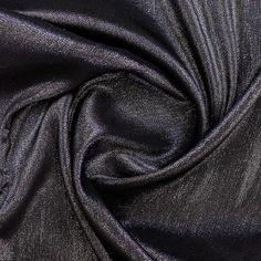 the fabric is shiny and black in color