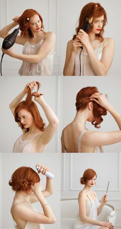 63894888433389071_qexumnk5_f Side Chignon, Hair Romance, Holiday Hairstyles, Popular Hairstyles, Hair Today, Vintage Hairstyles