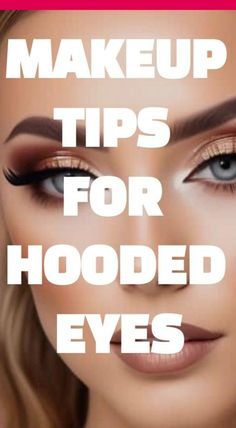 Going Out Makeup Hooded Eyes, Bridesmaid Makeup Hooded Hazel Eyes, Eye Defining Makeup, Cat Eye Makeup On Hooded Eyes, Simple Dramatic Eye Makeup, One Eye Shadow Look, Eye Shapes Makeup, Blue Eye Pop Makeup, Tips For Hooded Eyes Makeup