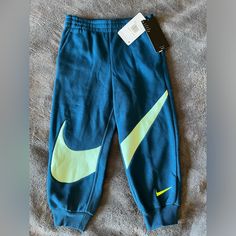 New With Tags. Youth Nike Jogger Sweatpants. Size 5. Valerian Blue Blue Cotton Sportswear Pants, Nike Blue Cotton Pants, Nike Blue Sweatpants With Pockets, Blue Bottoms With Pockets For Playwear, Casual Blue Pants For Playwear, Nike Jogger, Toddler Nikes, Nike Bottoms, Nike Joggers