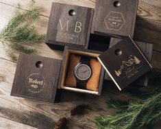 "Looking for a unique and thoughtful gift for your loved one? Look no further than our personalized wood watch with a box. Crafted from high-quality wood, this watch is the perfect way to show your love and appreciation for your groomsmen, husband, boyfriend, or father.  With its customizable engraving, you can add a personal touch that will make this gift truly one-of-a-kind. Plus, the included wooden box adds an extra layer of elegance and sophistication. Featuring a durable leather strap and Brown Engraved Watches As Gifts, Brown Engraved Watch For Gift, Engraved Brown Watches As Gift, Engraved Brown Watches For Gifts, Engraved Brown Watches For Gift, Wood Anniversary, Wood Anniversary Gift, Minimalist Watch, Groomsmen Proposal