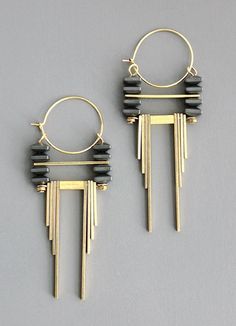 FERE65 – david aubrey Unique Black Brass Jewelry, Hand Forged Black Metal Jewelry, Black Enamel Dangle Jewelry, Handmade Modern Onyx Jewelry, Modern Adjustable Jewelry With Brass Hardware, Black Hand Forged Brass Earrings, Hand Forged Black Brass Earrings, Modern Bronze Dangle Jewelry, Black Hand Forged Dangle Jewelry