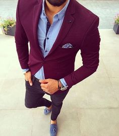 24 Groovy Outfits Colors That Women Love In Men Blue Suit Casual, Vest Outfits For Men, Suit Casual Men, Suit And Vest, Gentleman Mode, Trendy Suits, Suit Casual, Outfits For Men