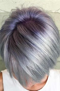 Silver Bob, Silver Ombre Hair, Violet Hair, Lilac Hair, Pulp Riot, Permanent Hair Dye