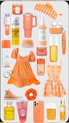 Orange Gift Basket, One Color Outfit, Zara Street Style, Makeup Beauty Room, Pixie Makeup, Lulu Outfits, Beauty Vibes