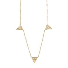 Triangle Diamond, Hello World, Gold Piece, Pave Diamonds, Natural Diamonds, Necklace Etsy, Diamond Necklace, Gold Jewelry