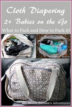 the instructions for how to pack an infant diaper bag and what to pack in it