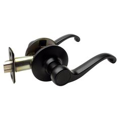 Richmond Passage Door Lever (Matte Black) Matte Black Door Handles, Black Door Hinges, Matte Black Door, Black Door Hardware, Interior Wall Sconces, Hollow Core Doors, Lever Door Handles, Black Door Handles, Hall Closet