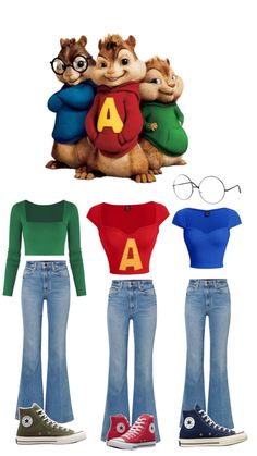 Alvin and the chipmunks costume outfit inspo fancy dress Disney Characters Dress Up, Girl Halloween Costume Ideas, Girl Halloween Costume, Book Day Costumes