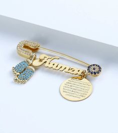 Color: gold Length: 2.5cm Width:4.5cm Material: 925 Sterling Silver Weight:5 grams Personalized new baby name jewelry. New baby jewelry that you can print your baby's name. You can also buy it as a gift for your own baby or your favorite new baby. https://www.etsy.com/shop/Hirajewelrydesign?ref=seller-platform-mcnav Baby Jewelry Gold, Gifts For Pregnant Women, Safety Pin Jewelry, Creative Necklace, Arabic Jewelry, Gift For Newborn, Mother Jewelry, Baby Jewelry, Pregnancy Gifts