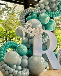 the letters r are made out of balloons