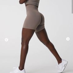 Brand New! Brown Athleisure Workout Shorts, Brown Athleisure Shorts For Workout, Stretch Athleisure Khaki Shorts, Athleisure Stretch Khaki Shorts, Stretch Khaki Shorts For Athleisure, Stretch Khaki Athleisure Shorts, Brown Stretch Workout Shorts, Stretch Brown Workout Shorts, Brown Athletic Shorts For Sports