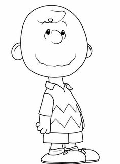 an image of a cartoon character that is outlined in black and white, with the caption