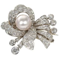 A rare find! 8.25 carats of diamonds set in platinum Please contact us for more information regarding this piece. Platinum Hair, Platinum Jewelry, Antique Brooches, Diamond Brooch, Cz Jewelry, Vintage Jewels, Pearl Diamond, Art Deco Jewelry, Hair Piece