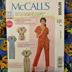 the sewing pattern for this jumpsuit is easy to sew