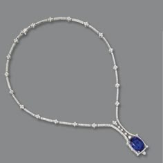 Small Diamond Necklace, Delicate Diamond Necklace, Beautiful Diamond Necklace, The Bling Ring, Tanzanite Necklace, Tanzanite Jewelry, Jewellery Sketches, Diamond Necklace Set, Diamond Jewelry Designs