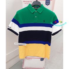 NEW POLO RALPH LAUREN MENS CLASSIC FIT STRIPED MESH POLO SHIRT GREEN MULTI LARGE NEW WITH TAG 100% Authentic Guarantee Product Details An American style standard since 1972, the Polo shirt has been imitated but never matched. Over the decades, Ralph Lauren has reimagined his signature style in a wide array of colors and fits, yet all retain the quality and attention to detail of the iconic original. This striped, relaxed version is made from Polo Ralph Lauren’s highly breathable cotton mesh, whi Silhouette Cut, Polo Collar, Polo Ralph Lauren Mens, Button Placket, Signature Style, Full Sleeve, American Style, Casual Button Down Shirts, Polo Ralph