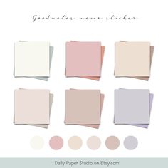 the color scheme for pastey paper sheets