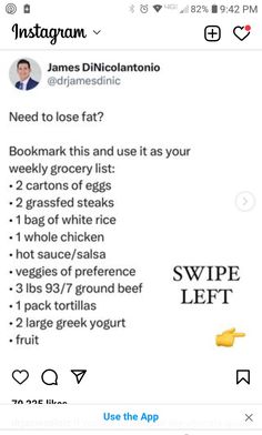 James Dinicolantonio, Lost 50 Pounds, Easy Healthy Meal Prep, Healthy Food Motivation, Healthy Lifestyle Food, 50 Pounds, Healthy Diet Plans, Lose 50 Pounds, Healthy Meal Prep