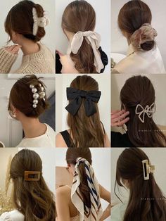 Hair Style Korea, Hair Textures, Kawaii Hairstyles, Peinados Fáciles Para Cabello Corto, Hair Up Styles, Hairdo For Long Hair, Short Hair Styles Easy